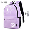 Fashion Backpacks Student - Luminous Animation School Bags For Boy Girl - Anti-theft Laptop Back pack