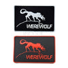 3D PVC Wolf Morale Patch Tactical Emblem Badges Hook Rubber Patches For Jackets Jeans Backpack Luminous White Glow In Dark