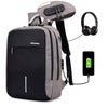 Traveling double backpack - Men and women fashion multi-function anti-theft backpack - Smart usb charging backpack