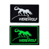 3D PVC Wolf Morale Patch Tactical Emblem Badges Hook Rubber Patches For Jackets Jeans Backpack Luminous White Glow In Dark