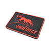 3D PVC Wolf Morale Patch Tactical Emblem Badges Hook Rubber Patches For Jackets Jeans Backpack Luminous White Glow In Dark