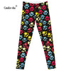CANDICE ELSA women leggings elastic fitness legging dog paw printed leggins workout female pants drop shipping plus size 1