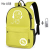 Fashion Backpacks Student - Luminous Animation School Bags For Boy Girl - Anti-theft Laptop Back pack