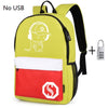 Fashion Backpacks Student - Luminous Animation School Bags For Boy Girl - Anti-theft Laptop Back pack