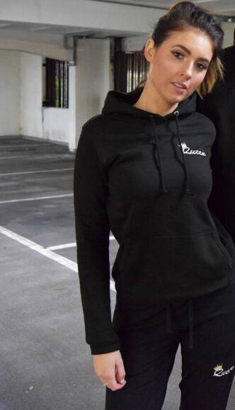 2019 Autumn Matching Couple Casual Tracksuits Women Men King Queen Print Hooded Hoodies and Pants Suits Lover Christmas Gifts