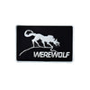 3D PVC Wolf Morale Patch Tactical Emblem Badges Hook Rubber Patches For Jackets Jeans Backpack Luminous White Glow In Dark