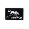 3D PVC Wolf Morale Patch Tactical Emblem Badges Hook Rubber Patches For Jackets Jeans Backpack Luminous White Glow In Dark