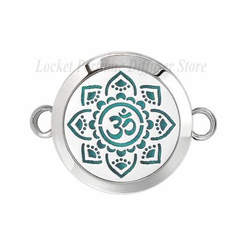 Hummingbird Mermaid 25mm Twist Screw Stainless Steel Bracelet Aromatherapy Perfume Diffuser Locket Bracelets 10pcs Pads Random