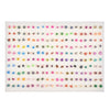 LUBINGSHINE Women 100 Pairs /Lot Cute Acrylic Crystal Small Stud Earrings Sets Girl Child Birthday Jewelry  Christmas Gift