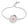 Lotus Flower Angel Wing Yoga 30mm Stainless Steel Bracelet Adjustable Aromatherapy Perfume Diffuser Locket Bracelet